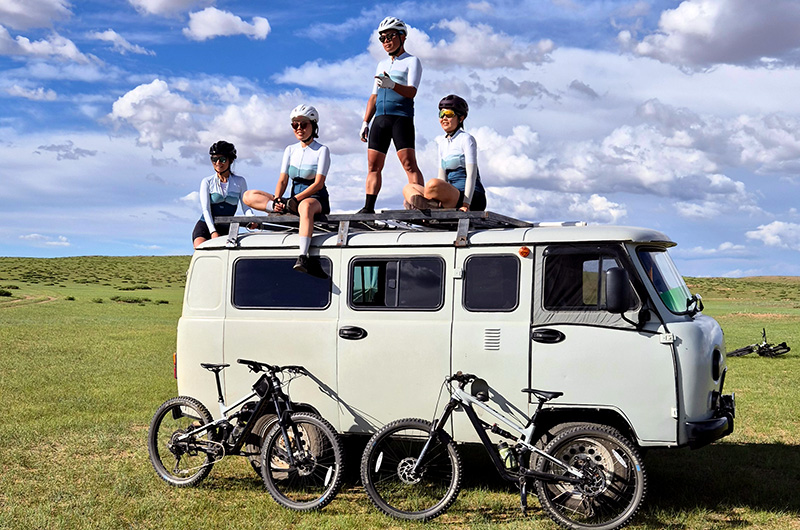 Mountain biking in Mongolia